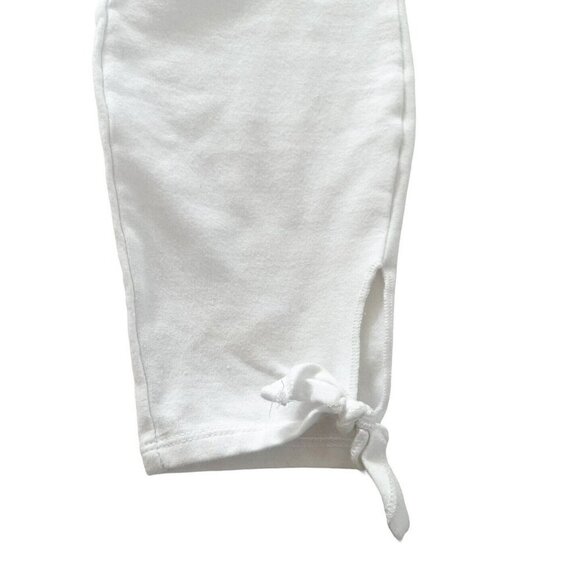 Lysse Woman's Sz s Dela Tie Crop Legging in White - Picture 9 of 10